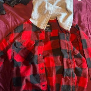 Boys flannel with hood